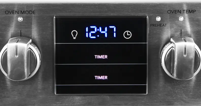 oven controls and digital display