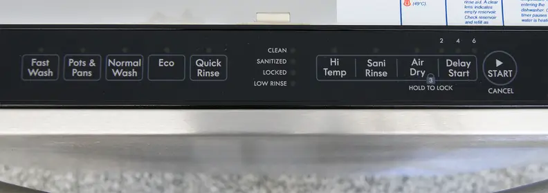 Kenmore Elite 14683 control panel