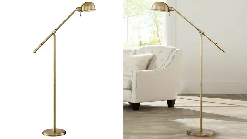 Two angles of the 360 lighting antique lamp