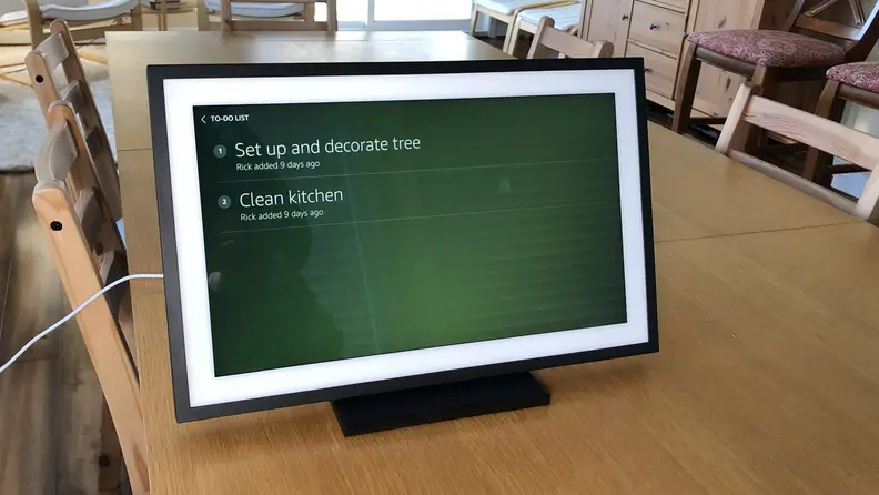 This is what the to-do list looks like full-screen.