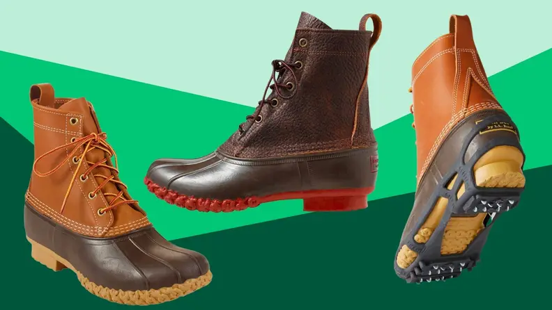 Three pairs of boots from L.L. Bean.