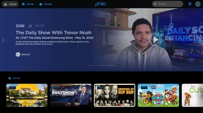 Philo can stream in your web browser.