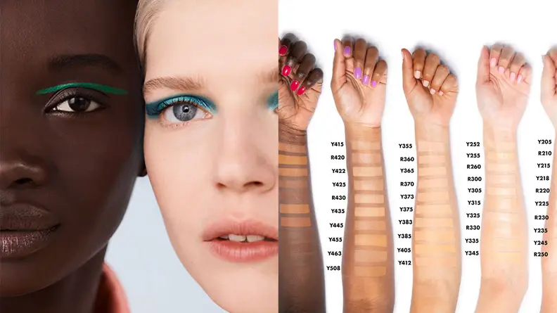 A photo of models from Make Up For Ever.