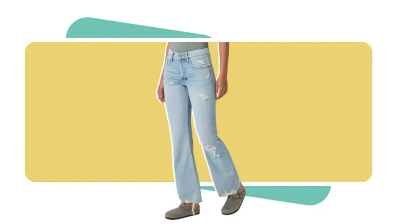 A model wearing Lucky Brand jeans.
