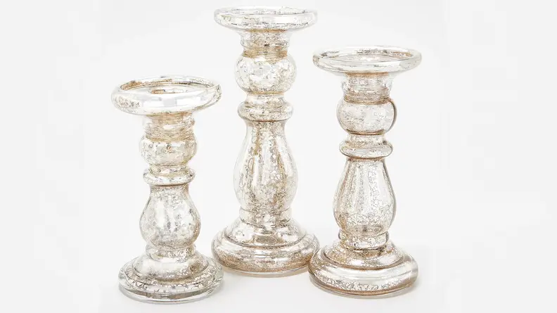 A set of candle holders