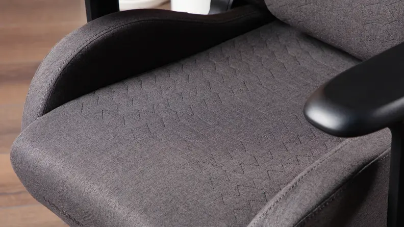 Close-up shot of the seating part of the chair.
