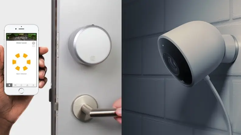 August Smart Lock and Nest Cam