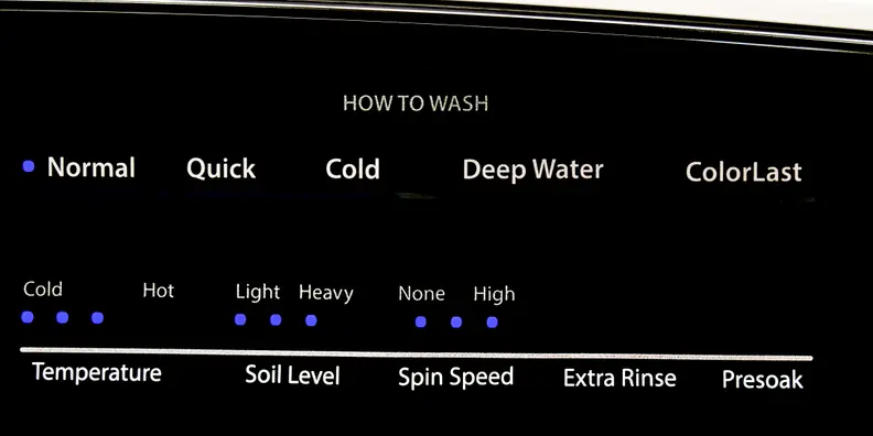 With the How to Wash options, you can quickly wash a load of whites.