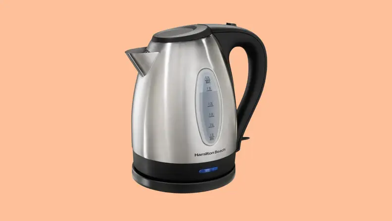 The Hamilton Beach electric tea kettle.