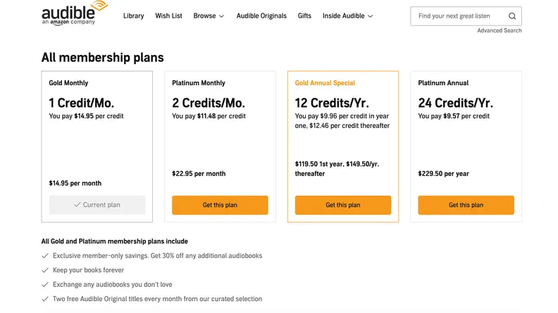 how to use amazon audible
