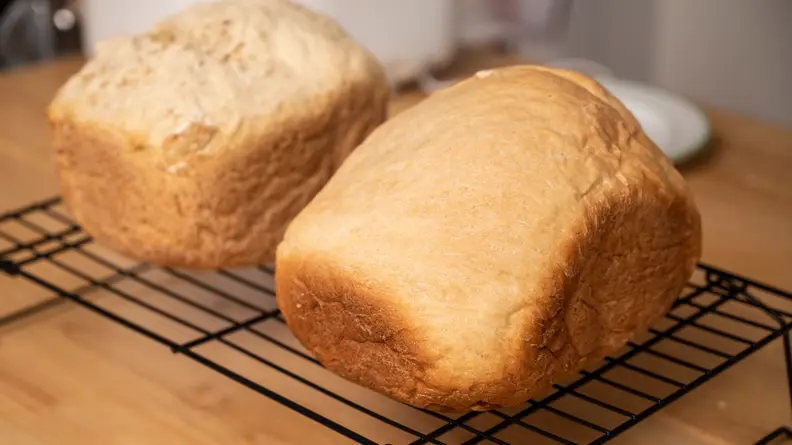 Loaves of freshly baked bread