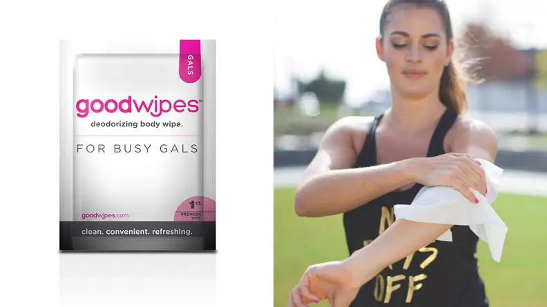These portable, single-use wipes are like a shower on the go. They are affordable (with 10 to a pack), biodegradable, and hypoallergenic.