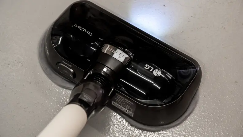 The mop attachment on a LG cordless vacuum
