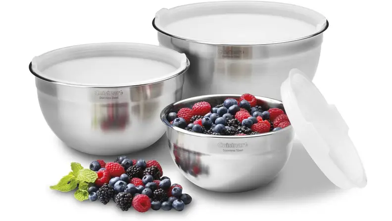 Cuisinart Stainless Steel Mixing Bowls with Lids
