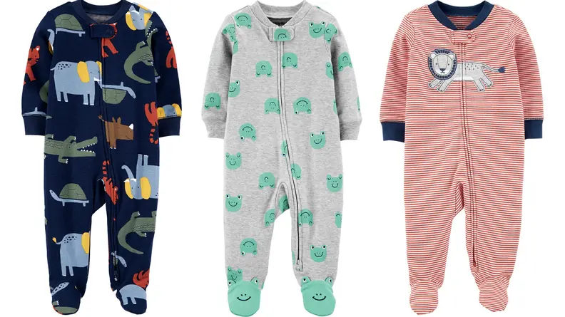 Three baby onesies