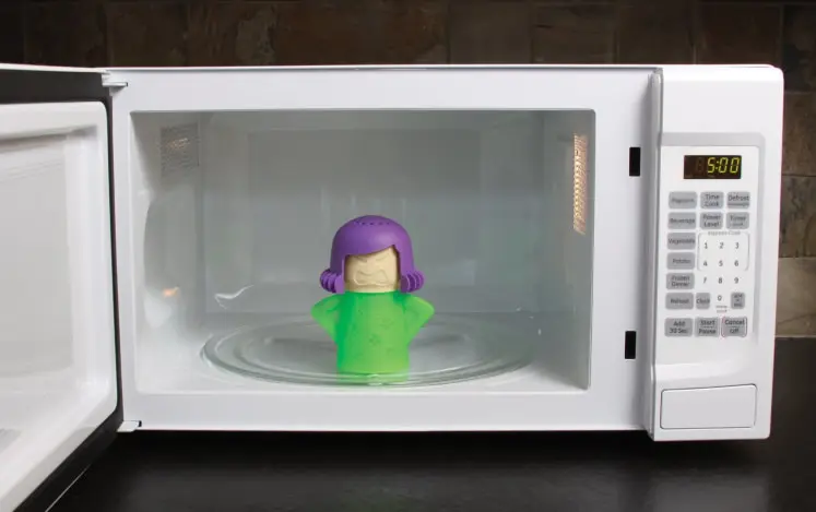 Clean your microwave with steam