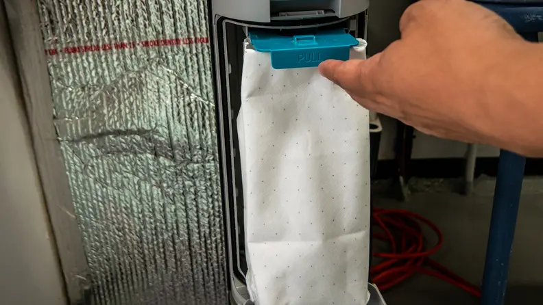 The dust bag of the Samsung Bespoke Jet AI