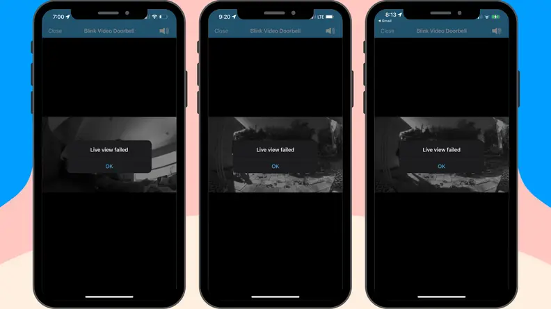 The Blink Video Doorbell app.