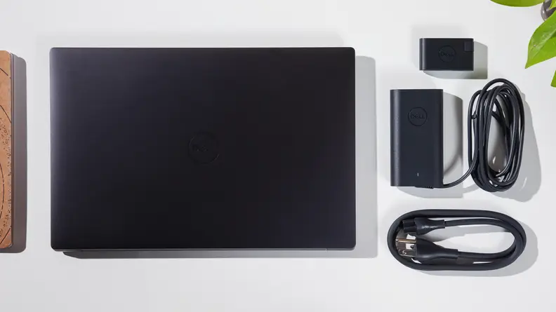 Unboxed dell xps 14 laptop with power charger