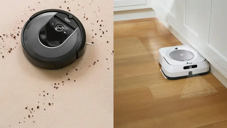 iRobot Roomba i7+ and Braava Jet m6 mop bundle