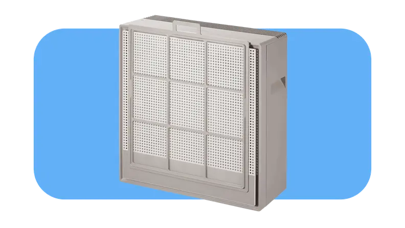 White and gray, Coway Airmega 250S air purifier.