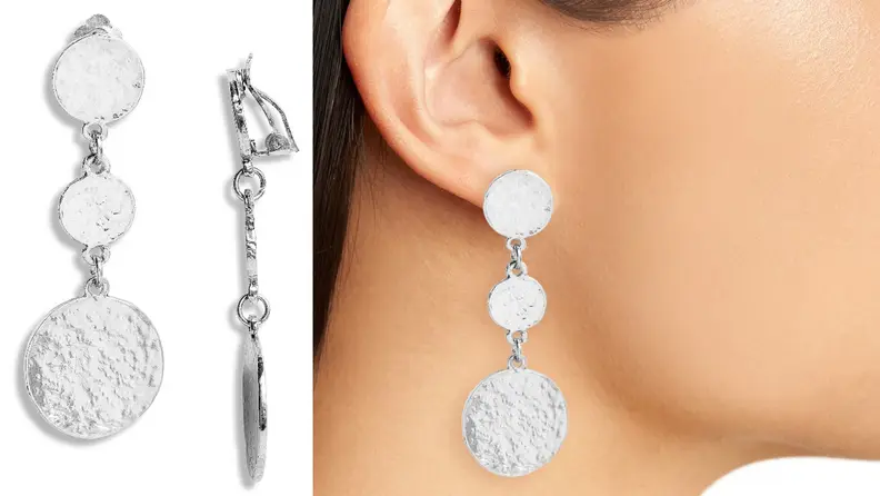 No need to pierce your ears to wear these pretty earrings.