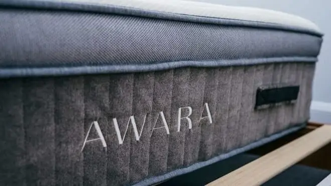 Close up of an Awara mattress.