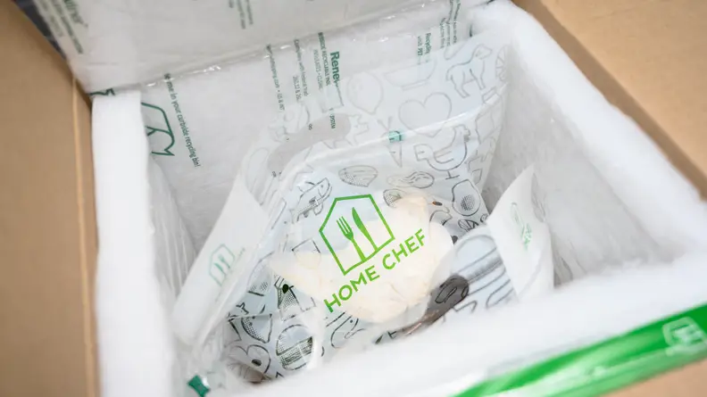 Home Chef recipe bags in box