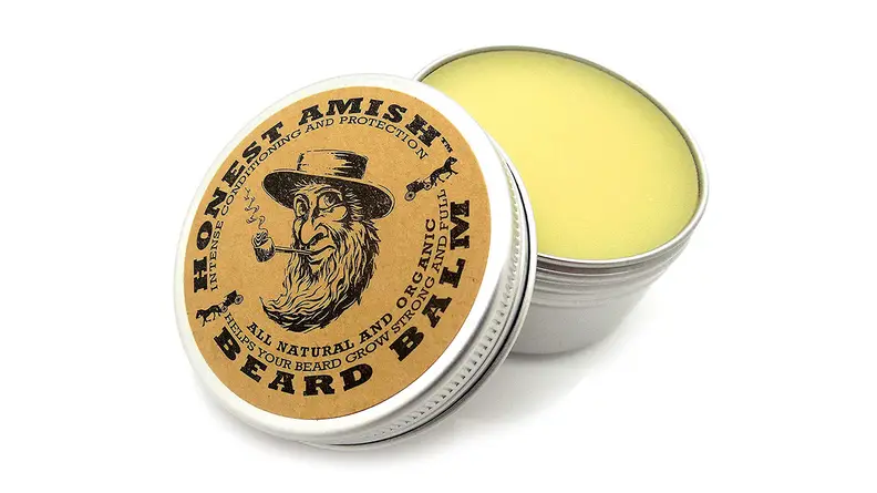 A photo of the Honest Amish Beard Balm Leave-in Conditioner.