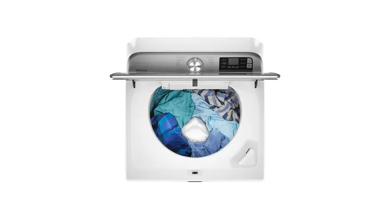 The impeller allows you to fully utilize the 5.3-cubic-foot drum