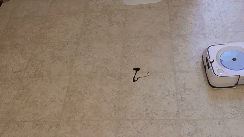 The M6's spot cleaning mode can even deal with chocolate syrup.