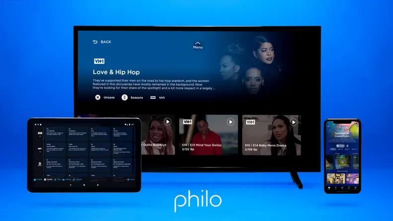 Philo works with a range of different platforms and devices.