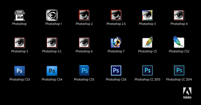 The Evolution of the Photoshop Icon