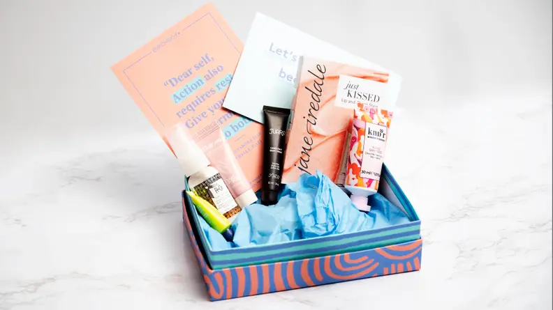 A box from Birchbox's subscription.