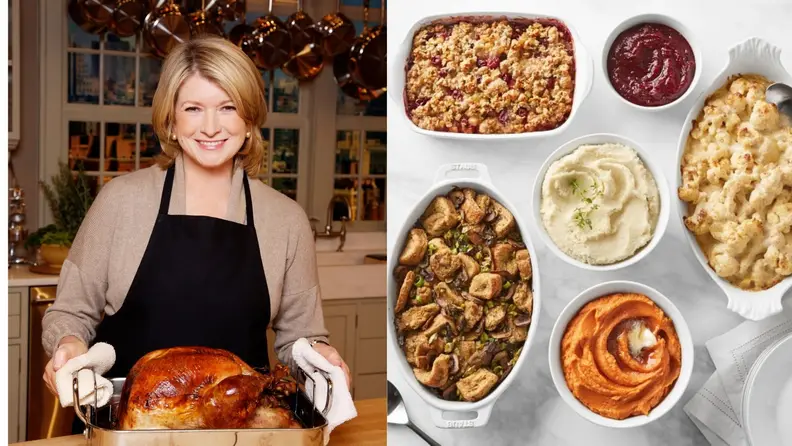 The Martha Stewart Complete Thanksgiving Dinner from Williams Sonoma includes a turkey and six sides.
