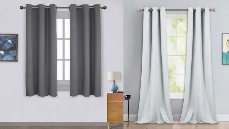 Blackout curtains will keep your house cool on hot days.