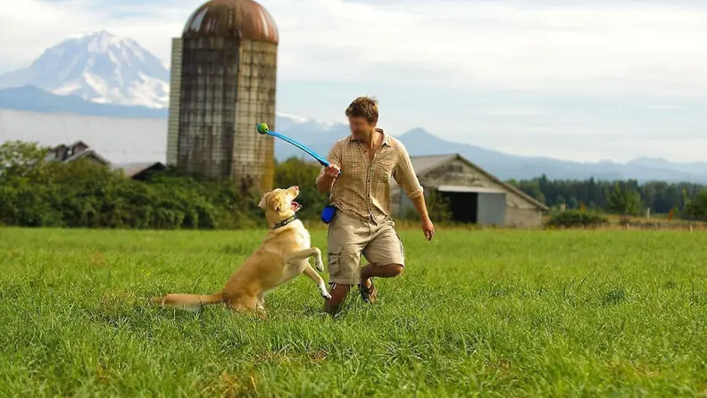 Chuckit! Launchers let you throw balls much farther.