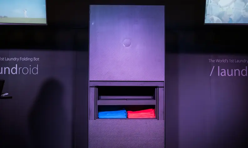 The Laundroid is supposed to be able to sort laundry between family members.