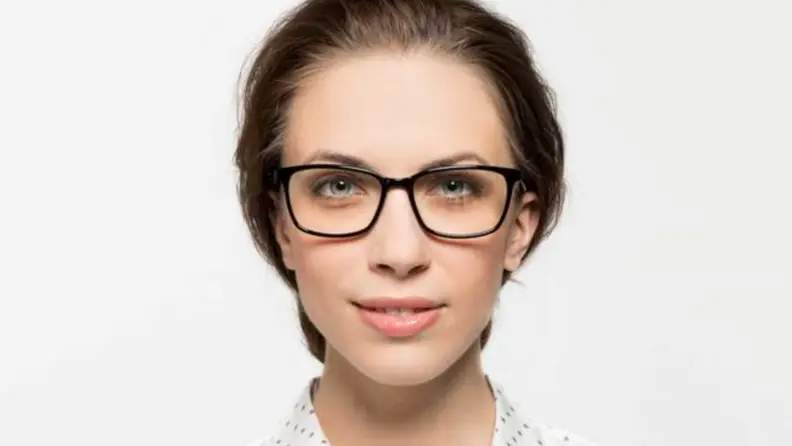 A person wears Felix Gray eyewear.