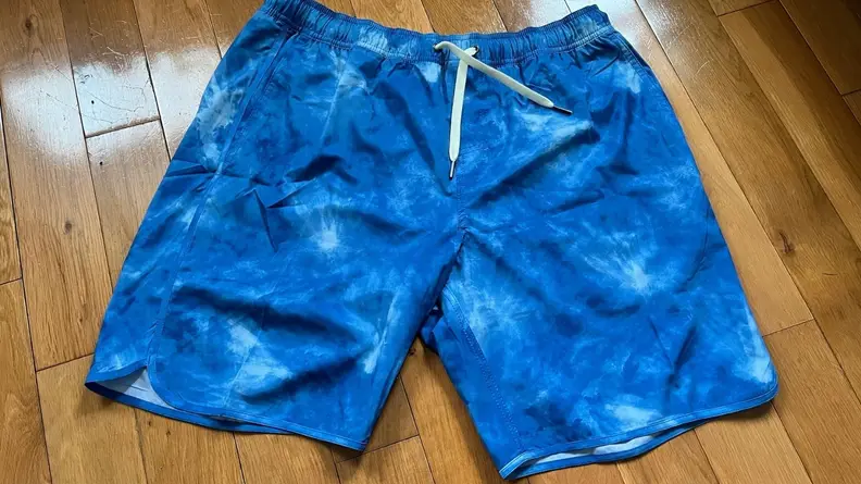 Fair Harbor's The Anchor swim trunks, in a Clark Anchor pattern.