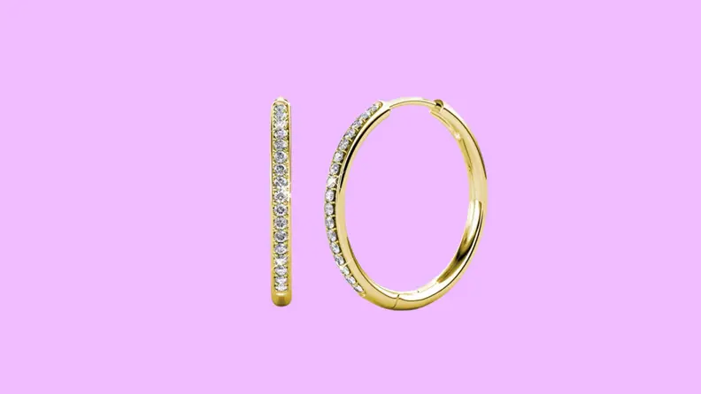 gold and diamond earrings