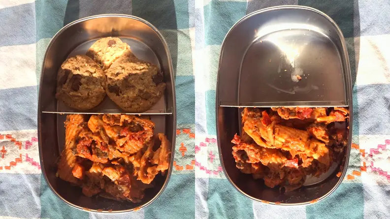 The vegetarian Bolognese was not a hit.