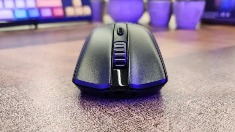 The front of the Glorious Model O 2 Wireless.