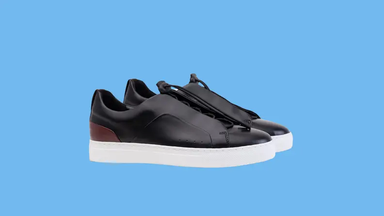 Moral Code black sneakers.