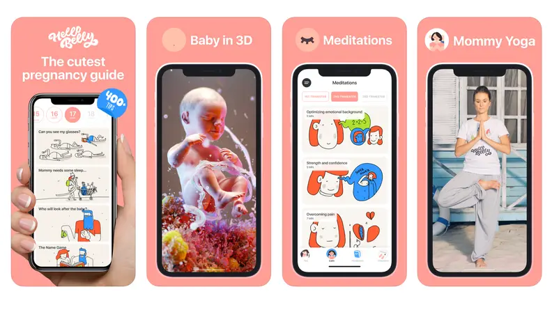Hello Baby offers a range of related apps with a paid subscription.