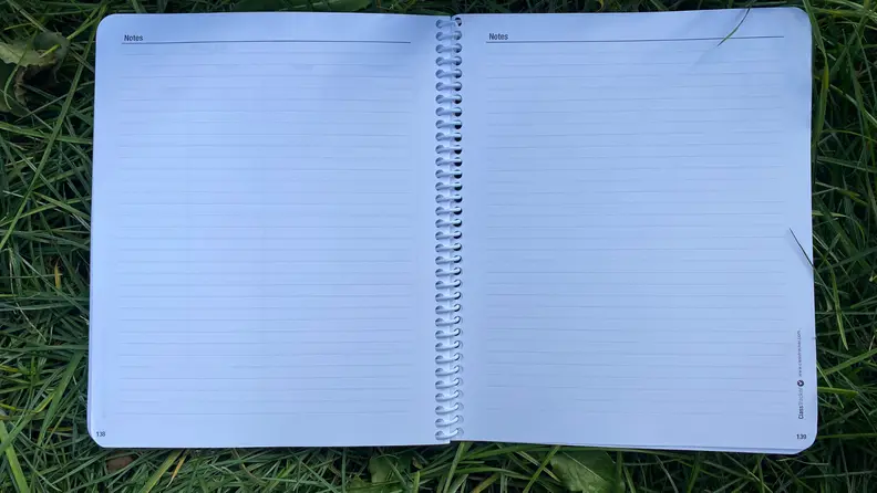 Blank notes pages