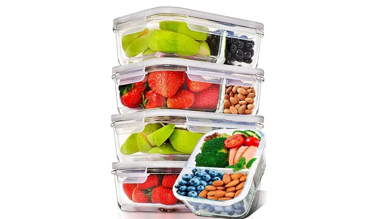 These top-rated compartment containers are oven safe, microwave safe, and dishwasher safe.