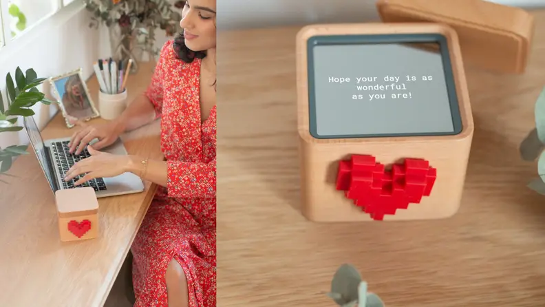You can send your child little notes via this cute box.