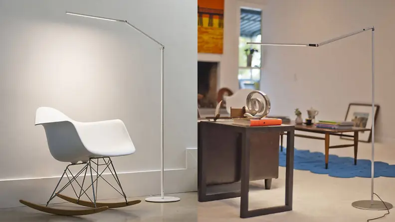 Two images of the Z bar 3 over furniture