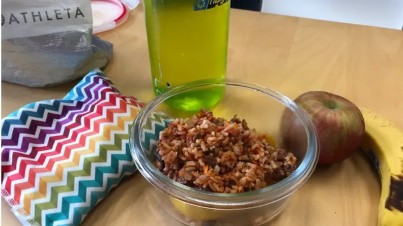 meal prepped lunch